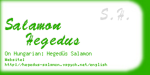 salamon hegedus business card
