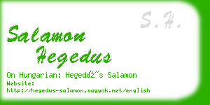 salamon hegedus business card